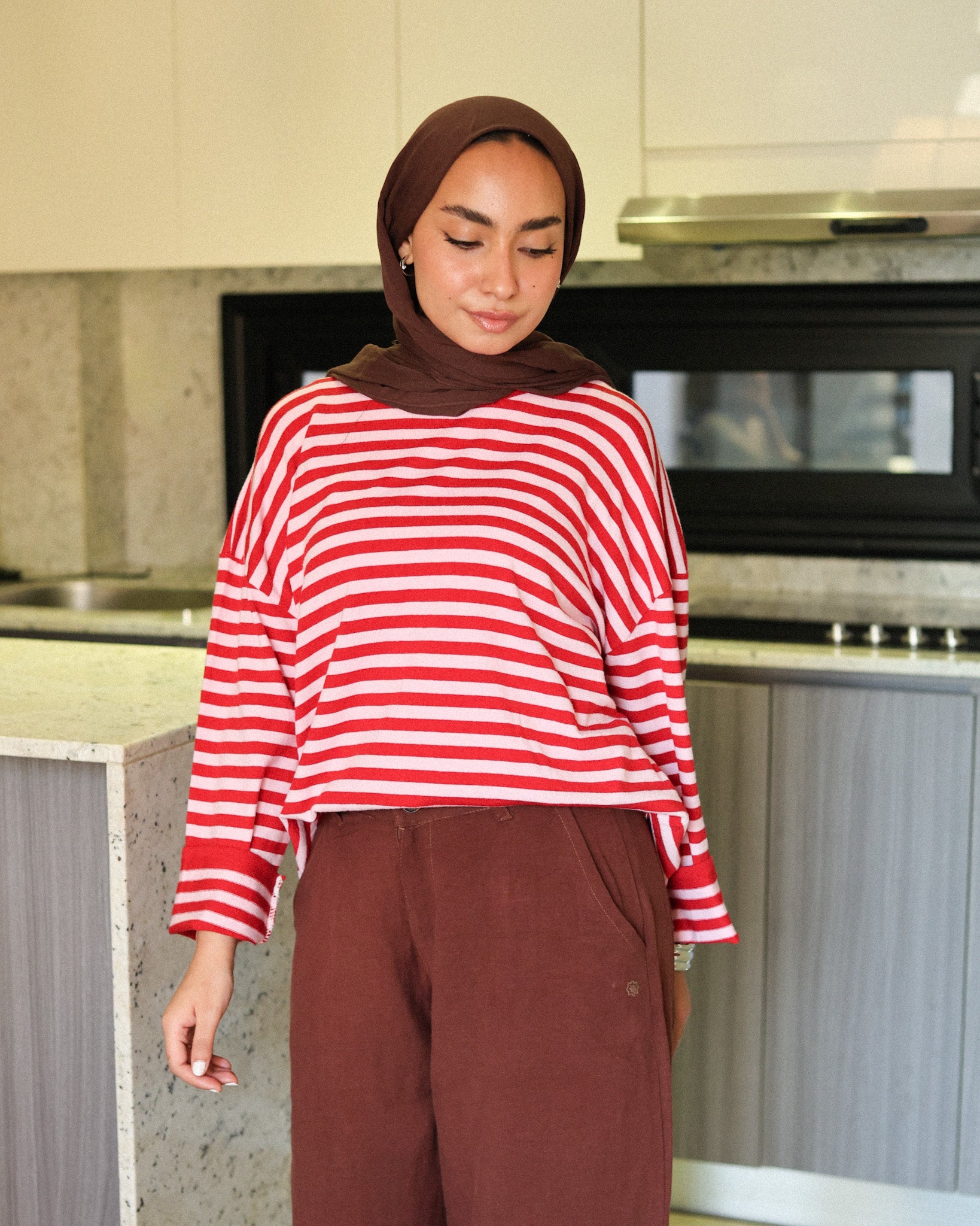 Retro stripe T shirt