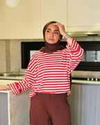 Retro stripe T shirt