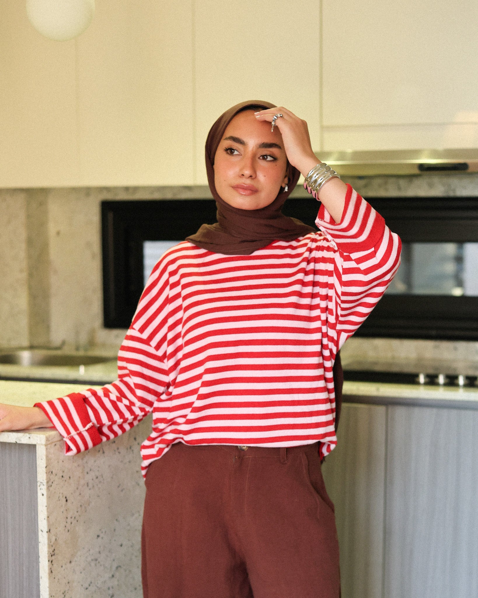 Retro stripe T shirt