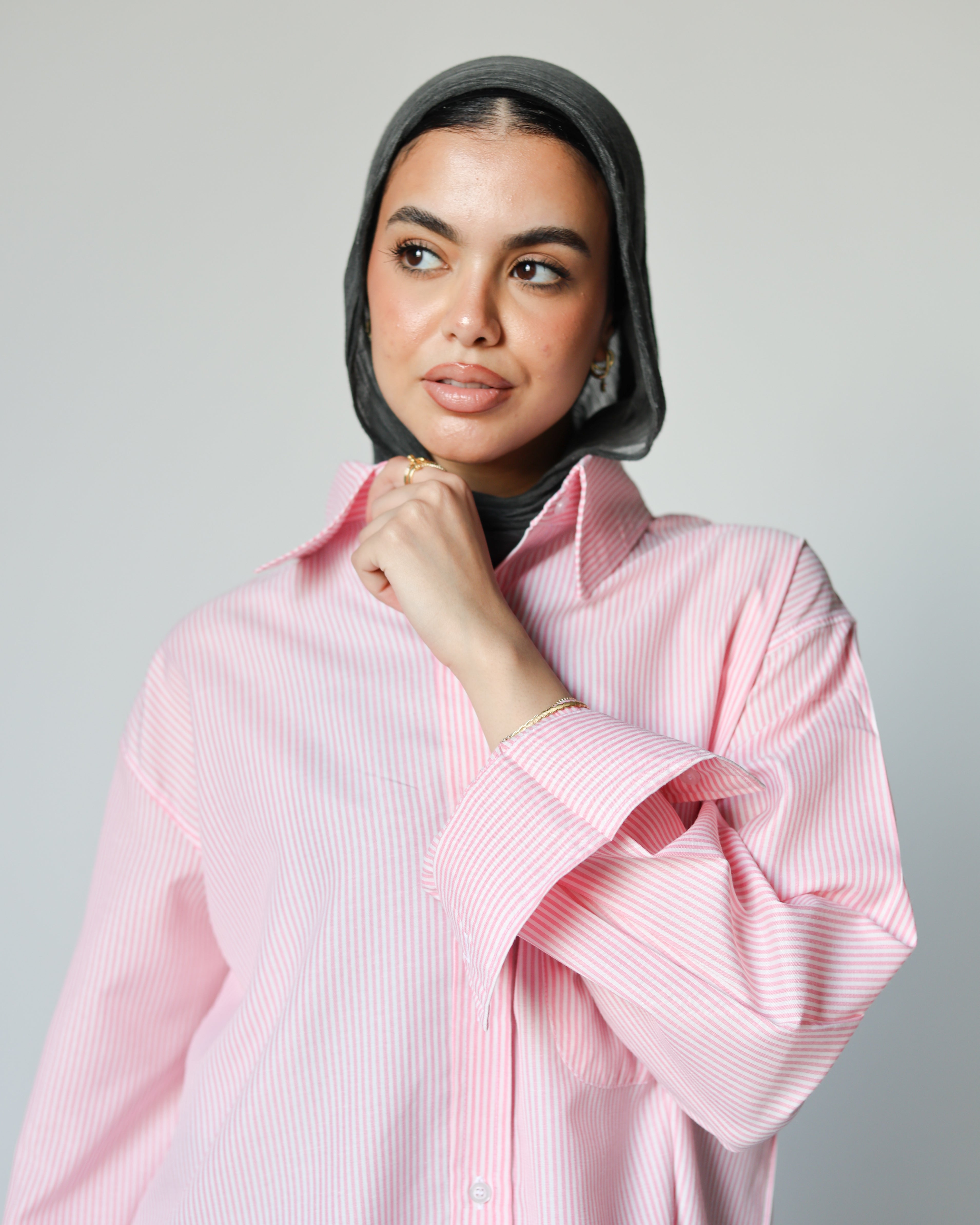 Timeless Stripe chemise outlet