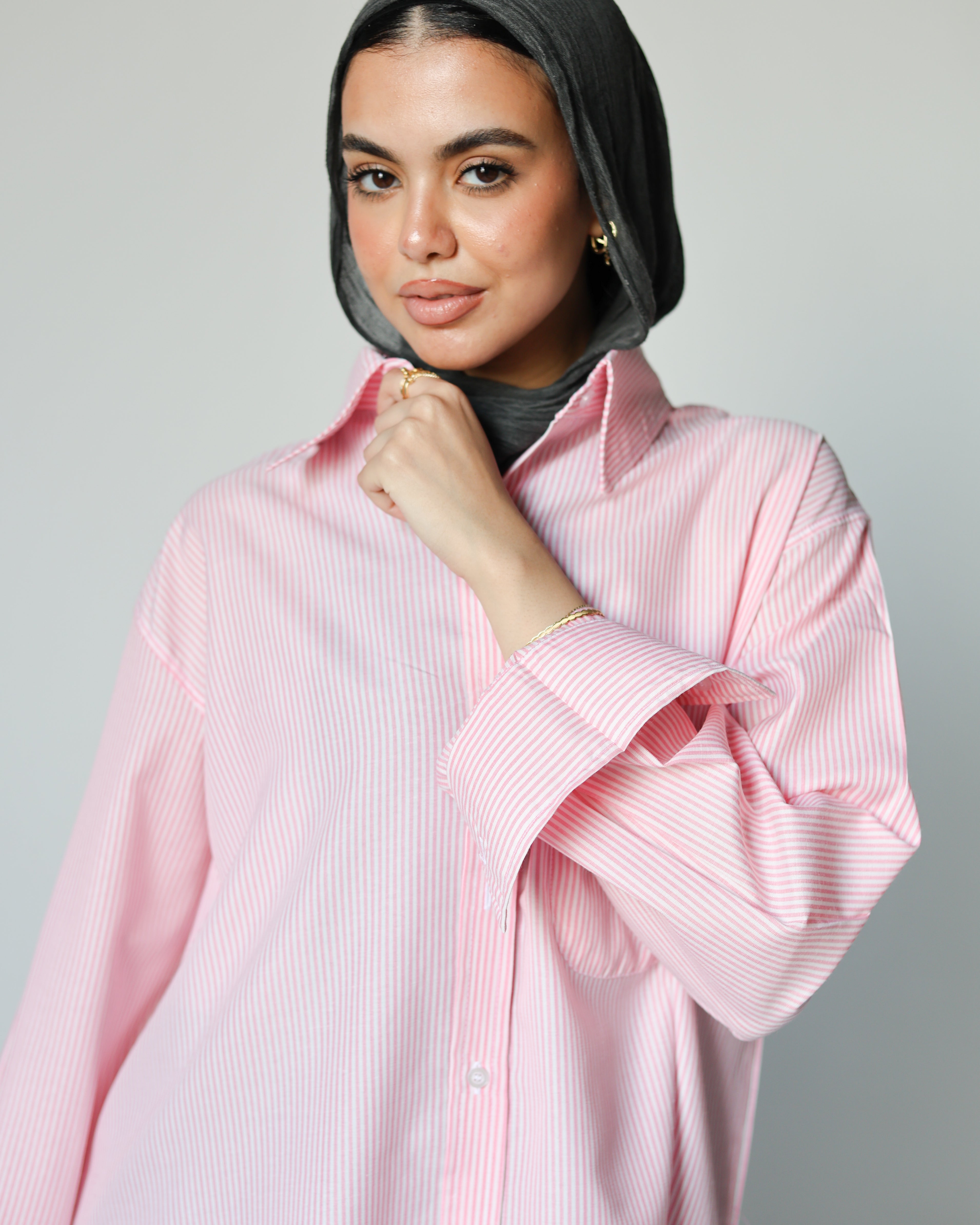 Timeless Stripe chemise outlet