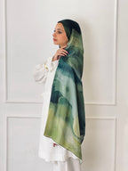 Olive Haze Marble Scarf