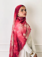 Saffron Rose Marble Scarf