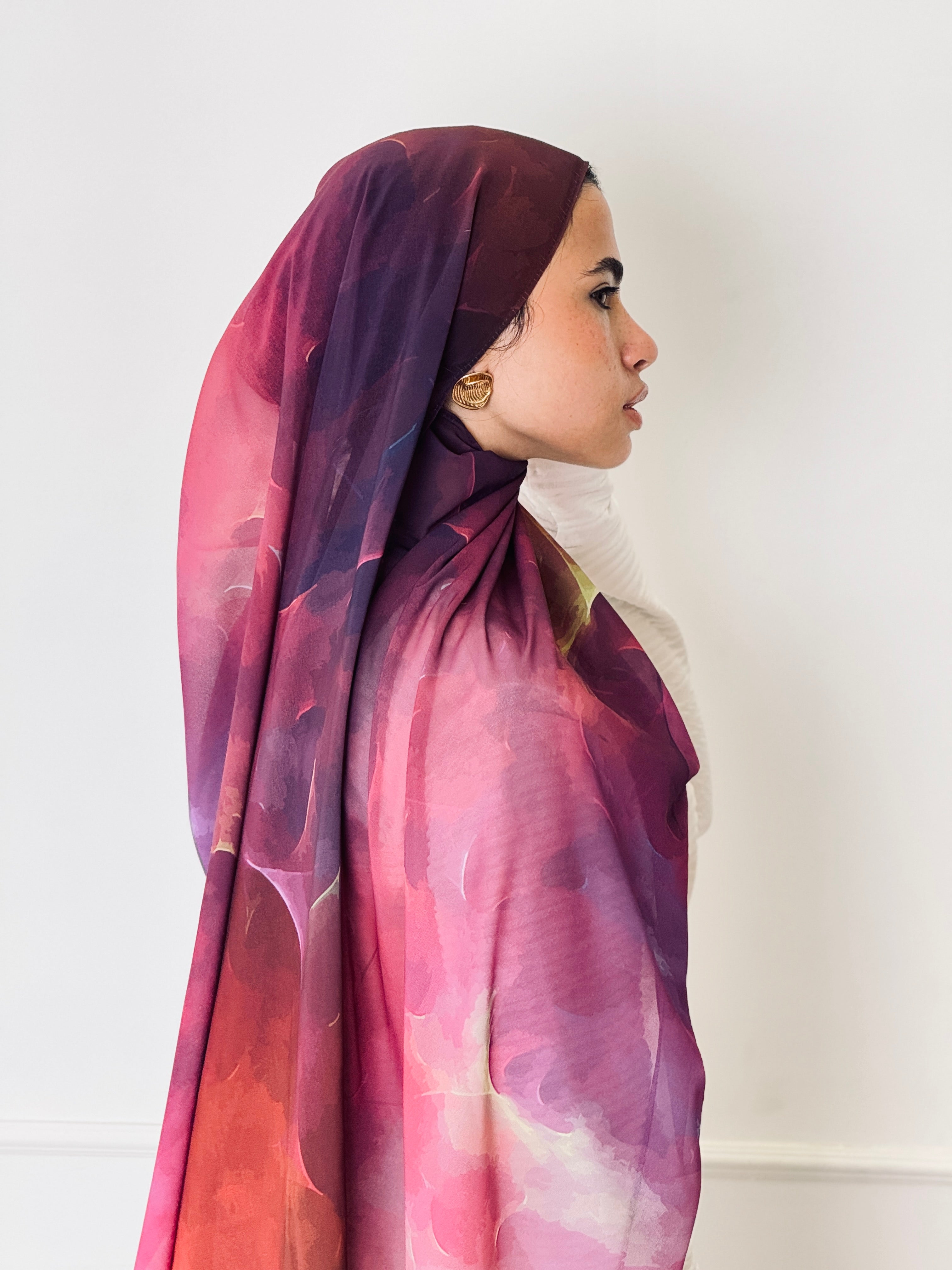 Celestial Glow Marble Scarf