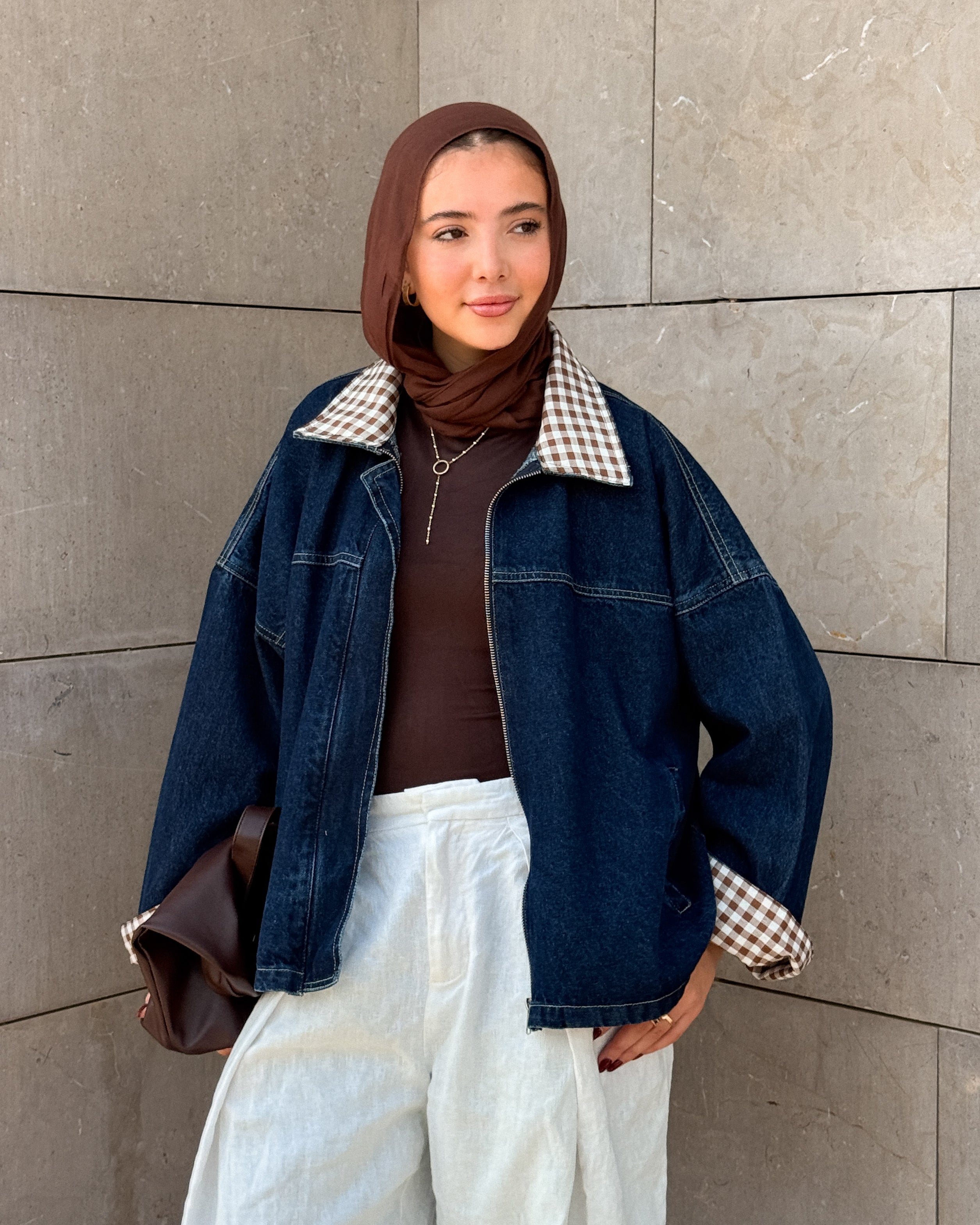 the vintage fit jacket carroux in brown