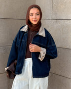 the vintage fit jacket carroux in brown