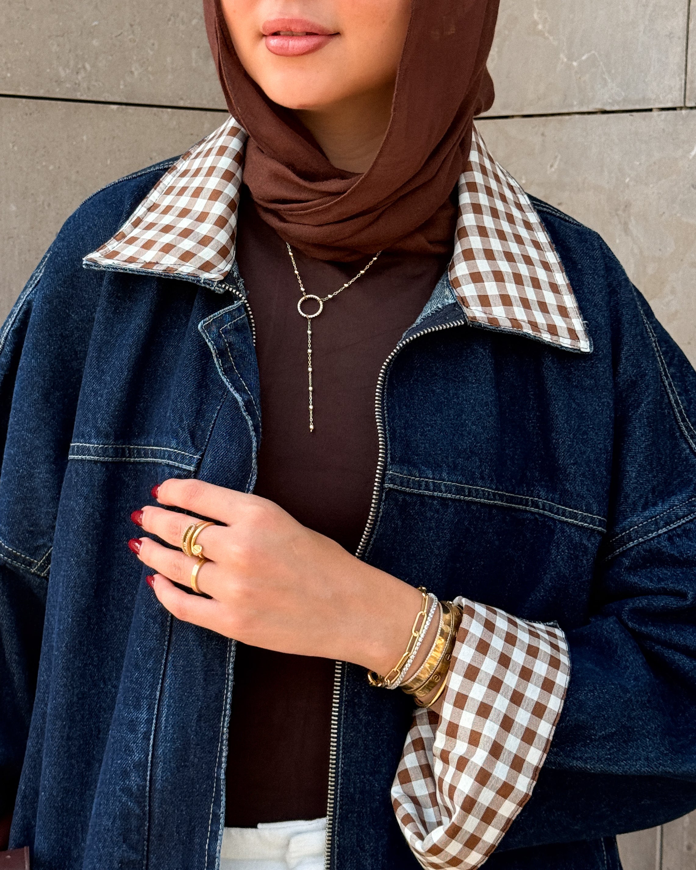 the vintage fit jacket carroux in brown