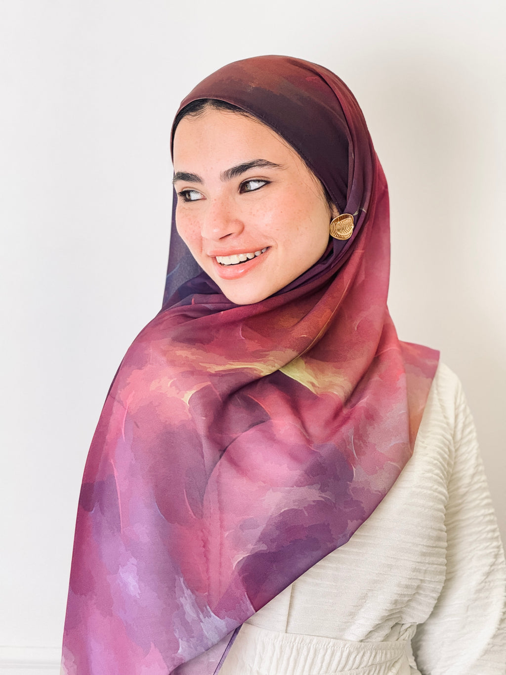 Celestial Glow Marble Scarf