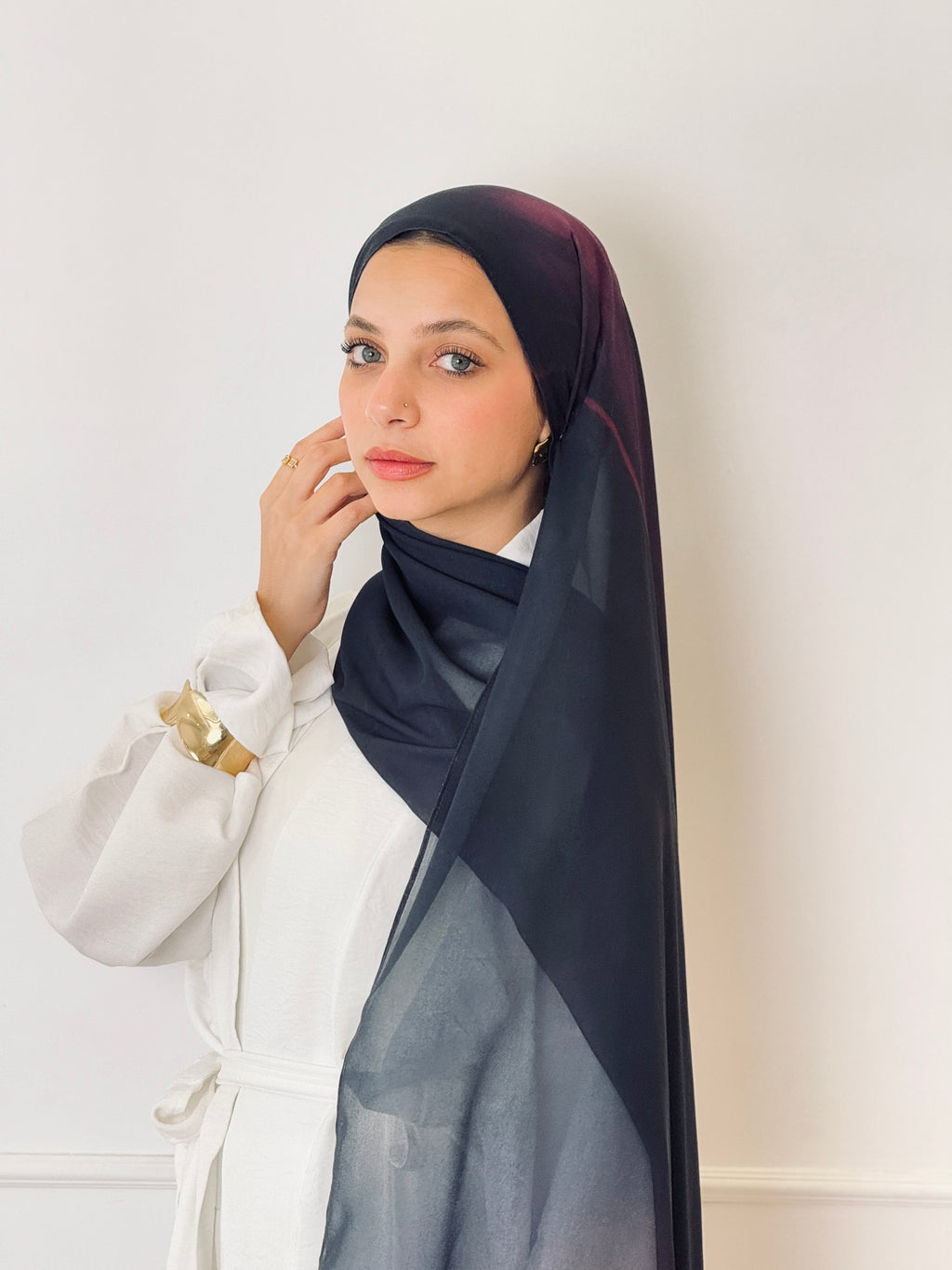 Purple Magic Marble Scarf