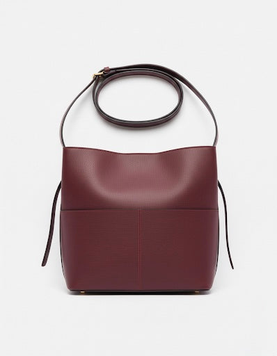 Leather Crossbody Bag With Pockets