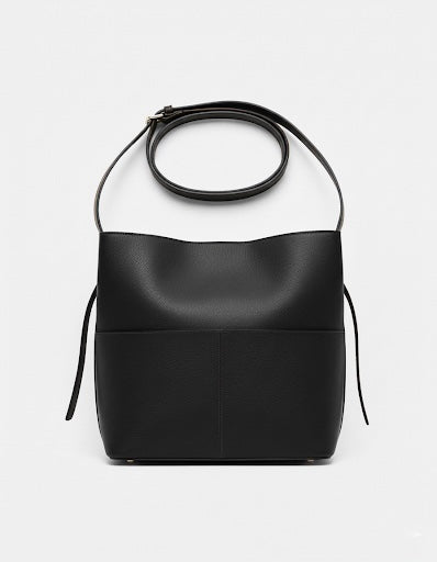 Leather Crossbody Bag With Pockets