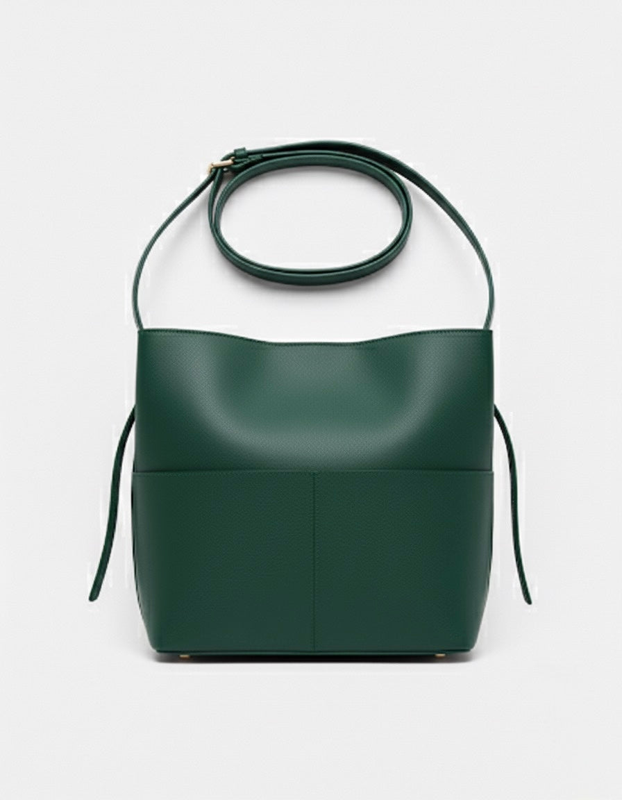 Leather Crossbody Bag With Pockets