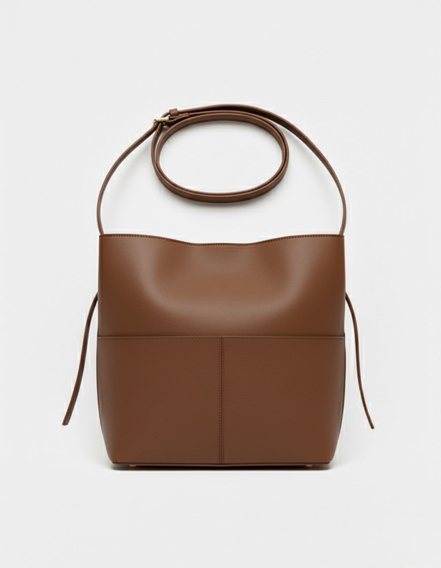 Leather Crossbody Bag With Pockets