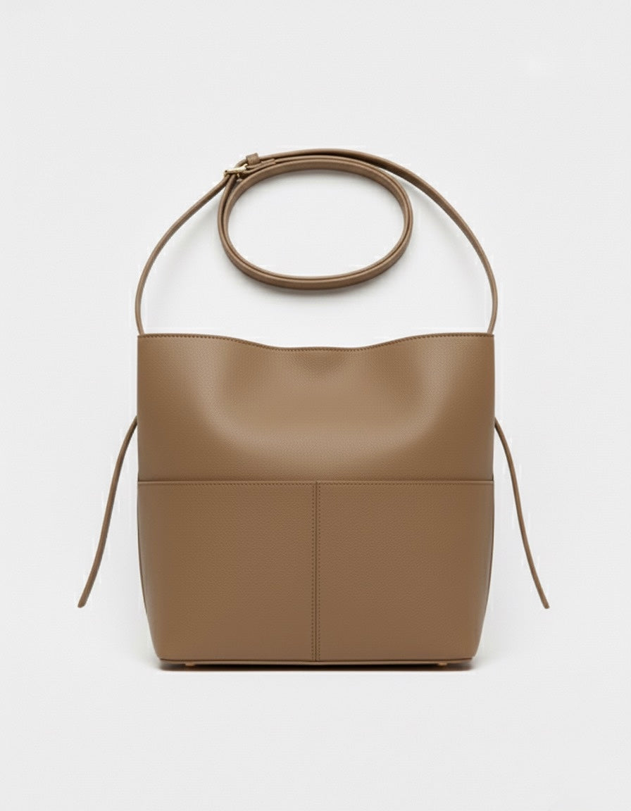 Leather Crossbody Bag With Pockets