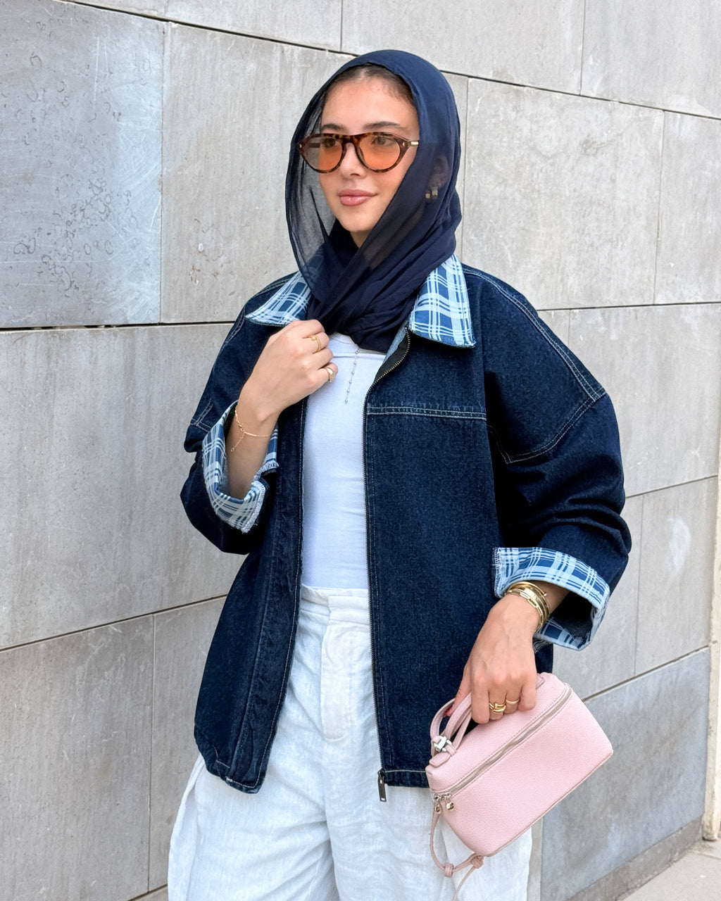 the vintage fit jacket carroux in Blue