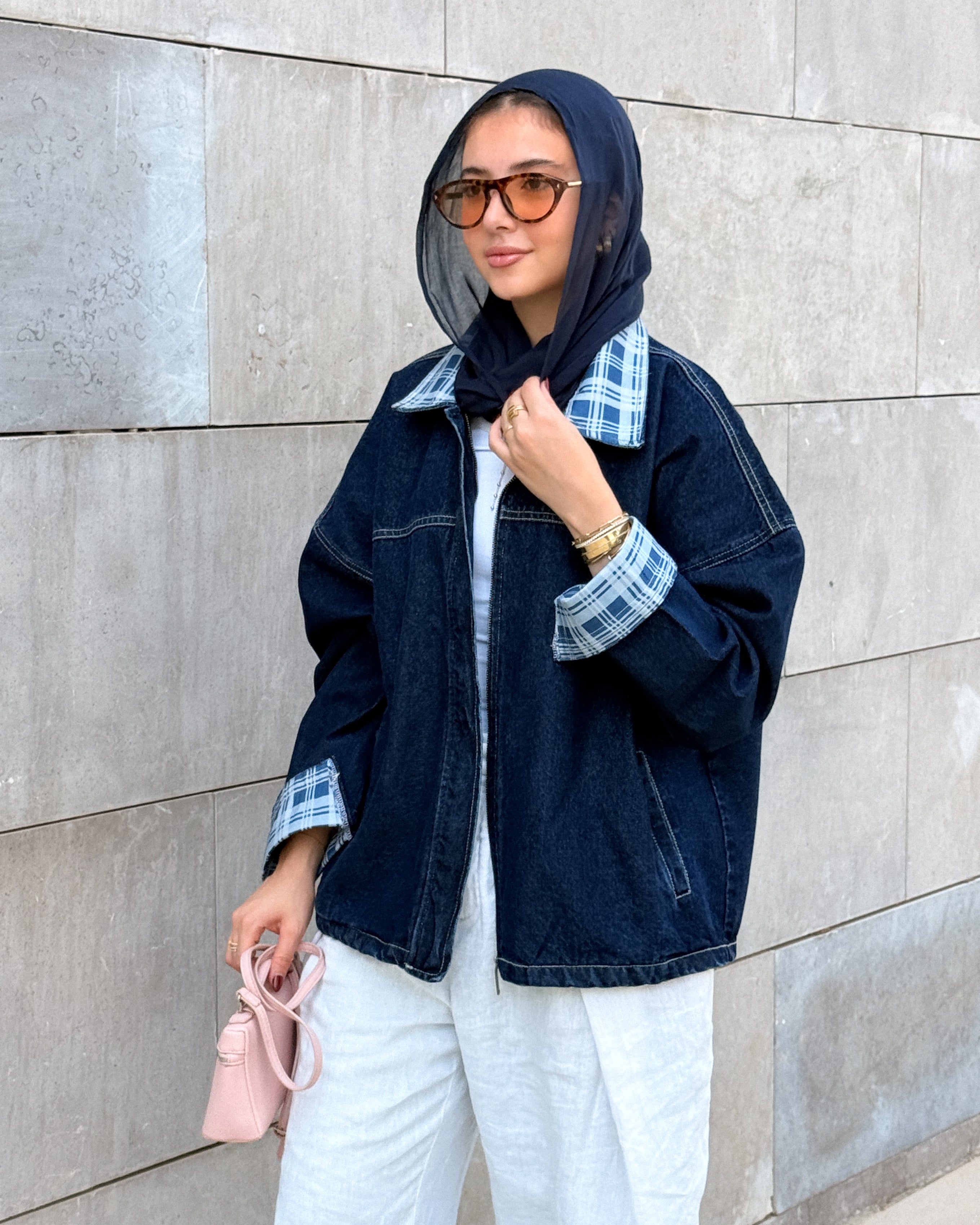 the vintage fit jacket carroux in Blue