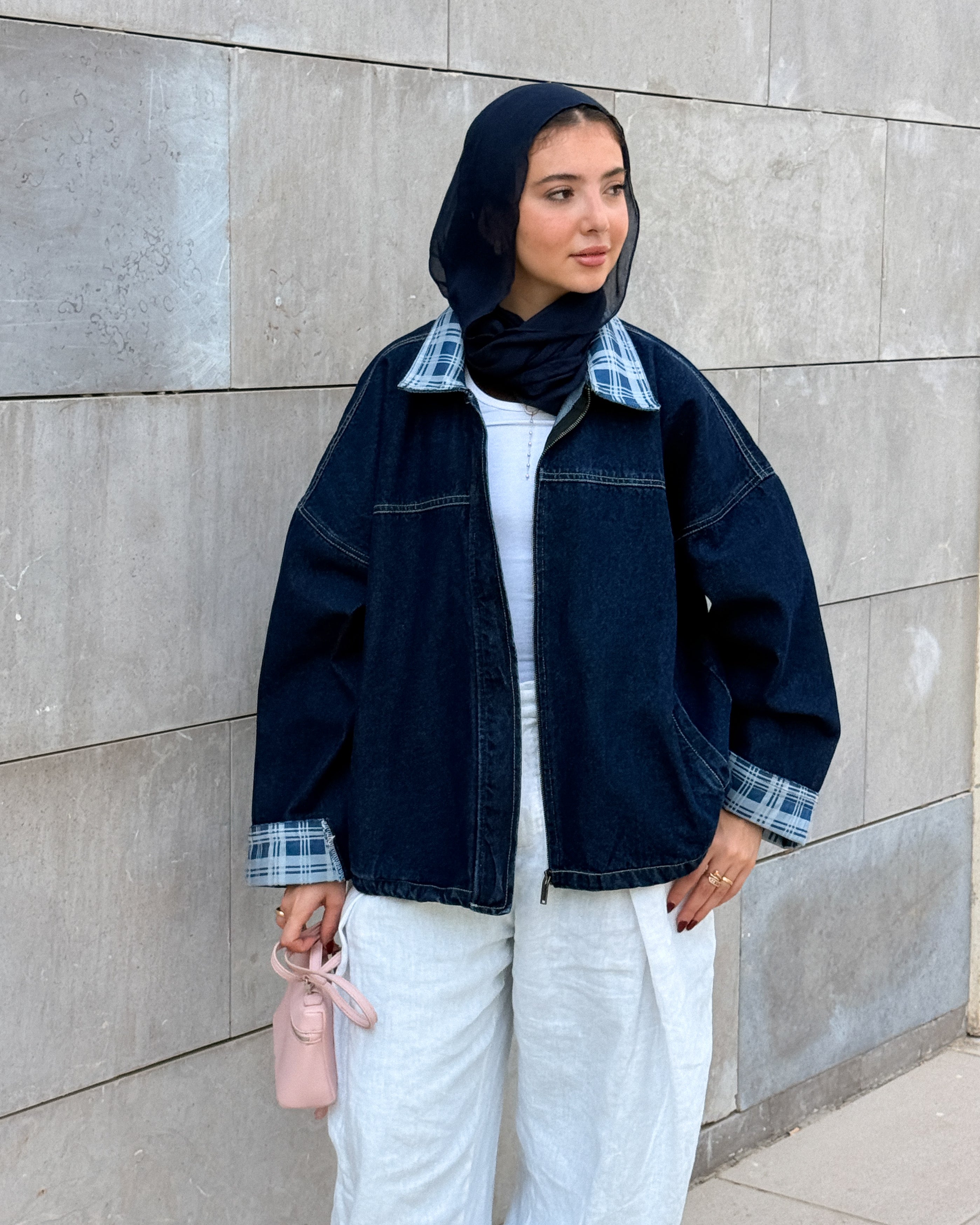 the vintage fit jacket carroux in Blue