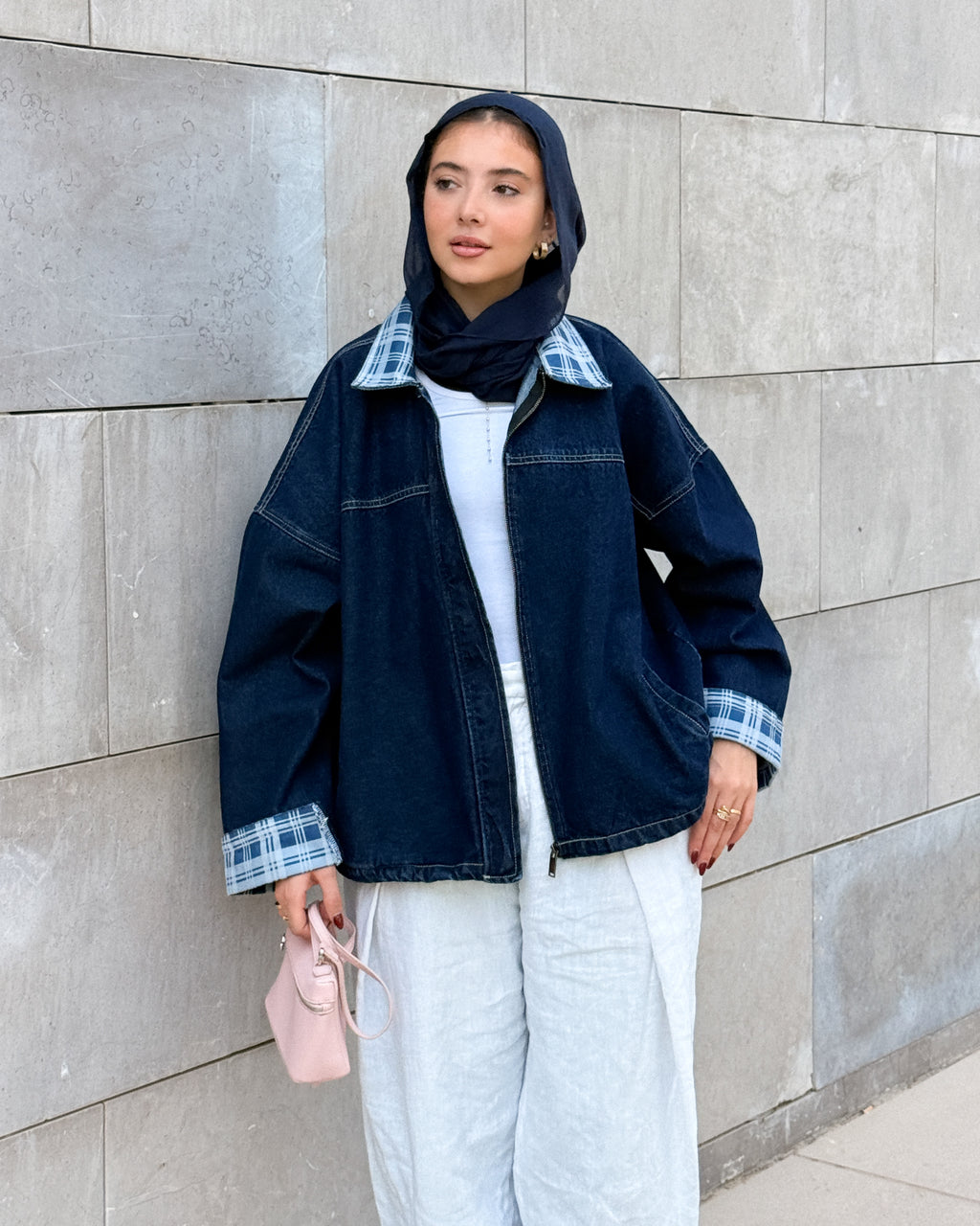 the vintage fit jacket carroux in Blue