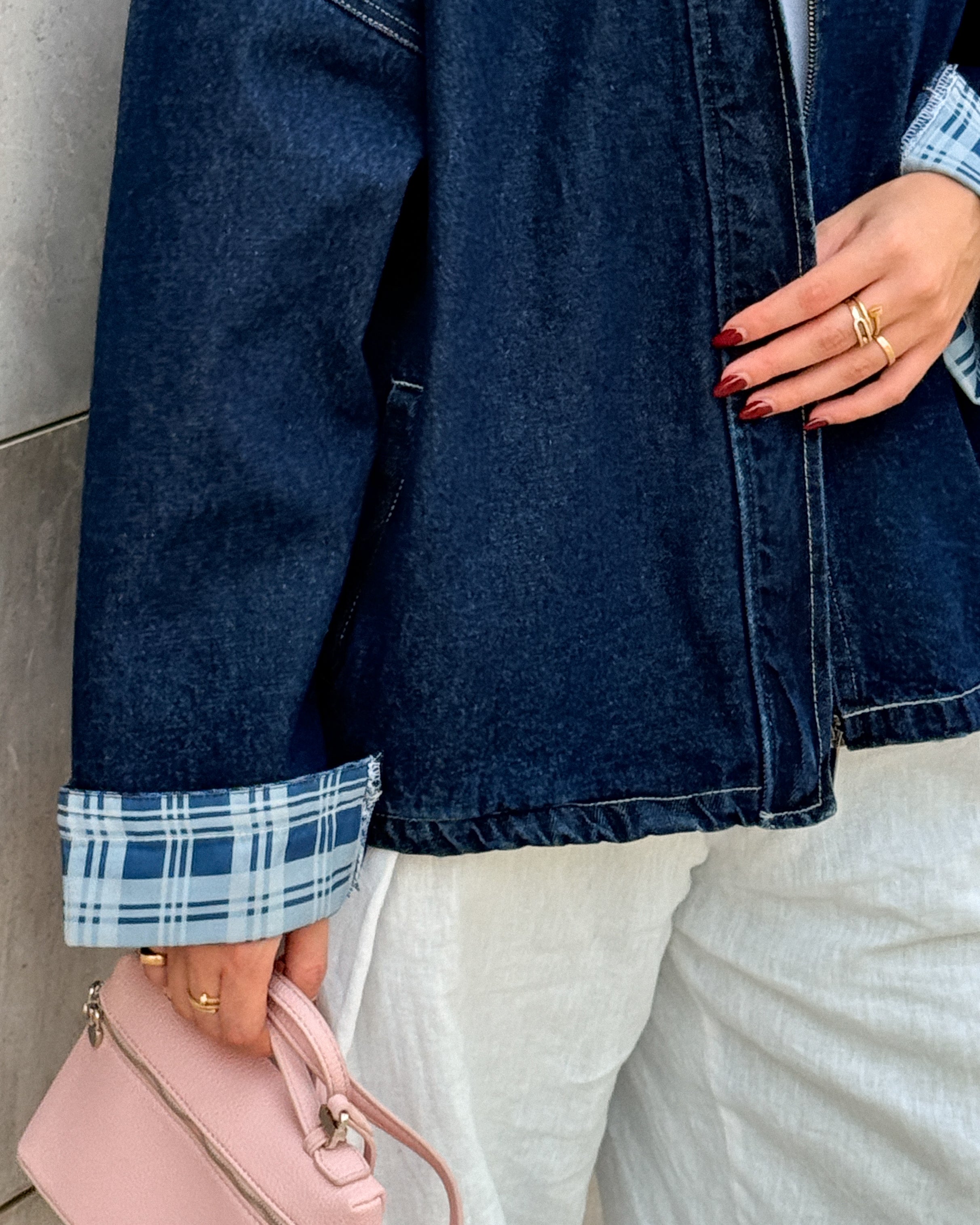 the vintage fit jacket carroux in Blue