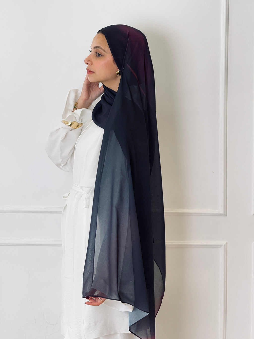 Purple Magic Marble Scarf