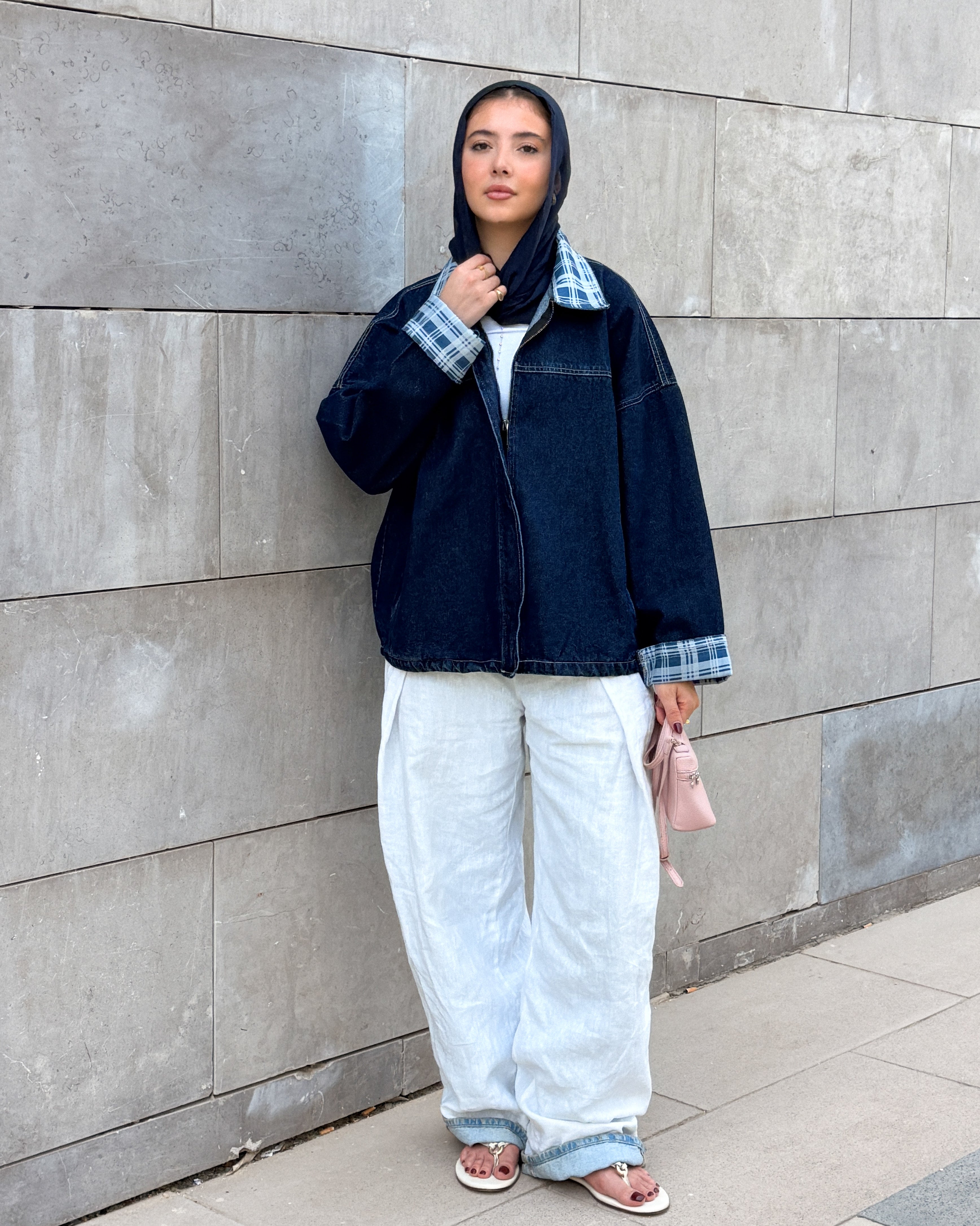 the vintage fit jacket carroux in Blue