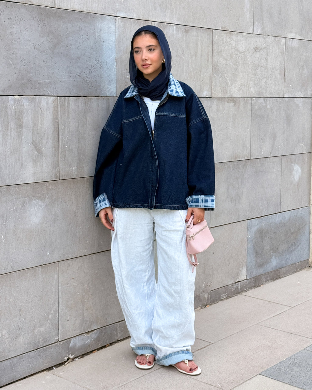 the vintage fit jacket carroux in Blue