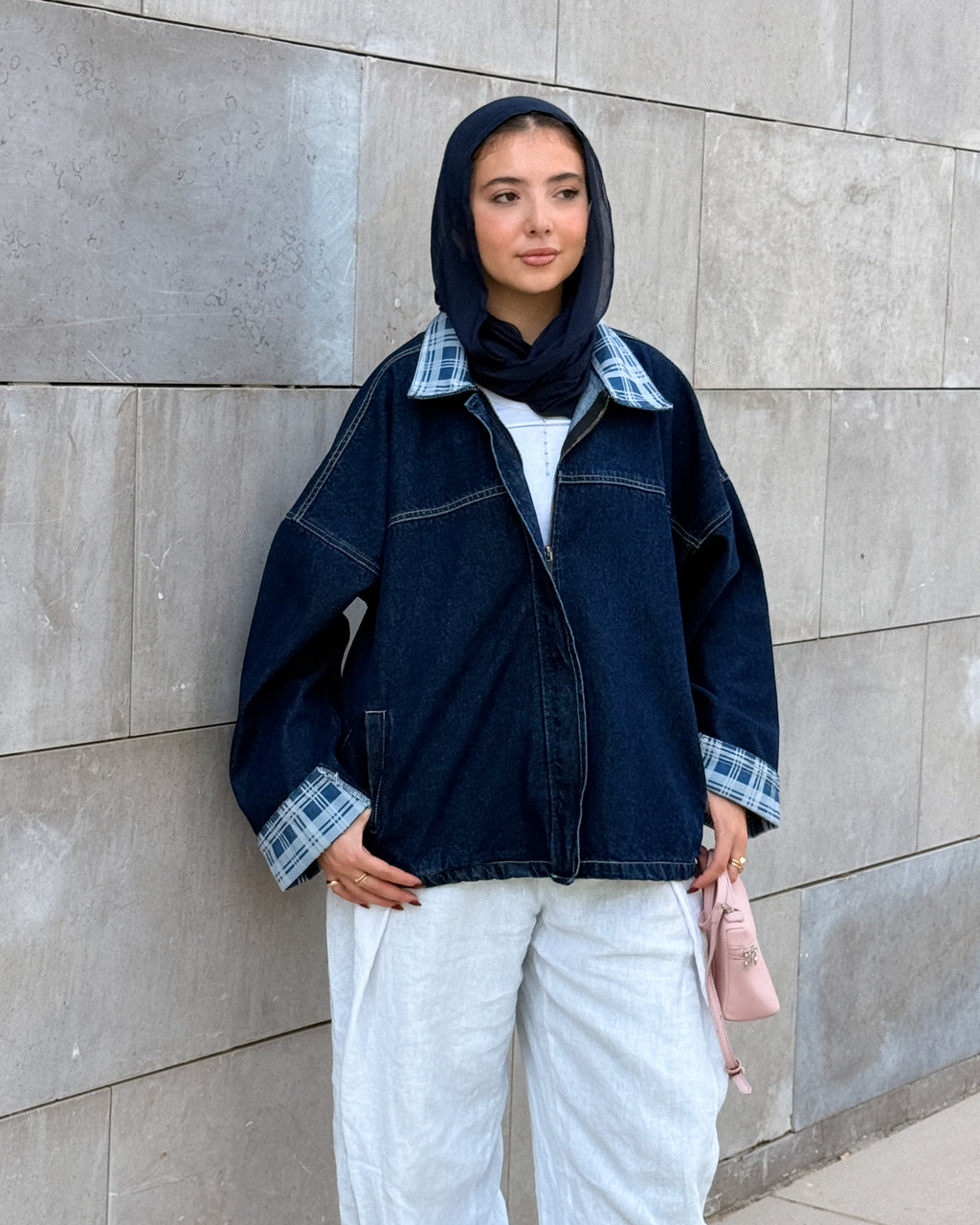 the vintage fit jacket carroux in Blue