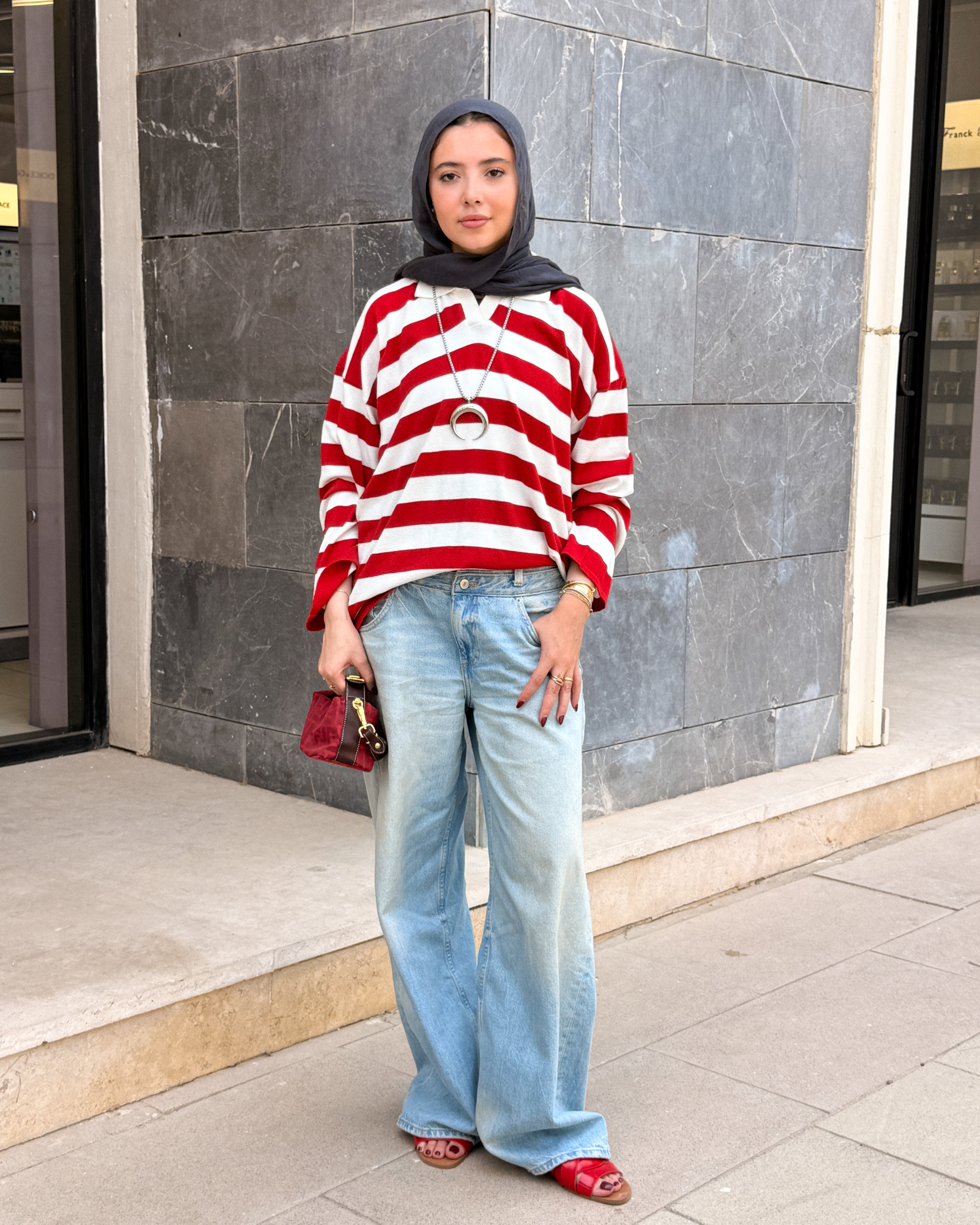 Mia Polo Stripe Shirt