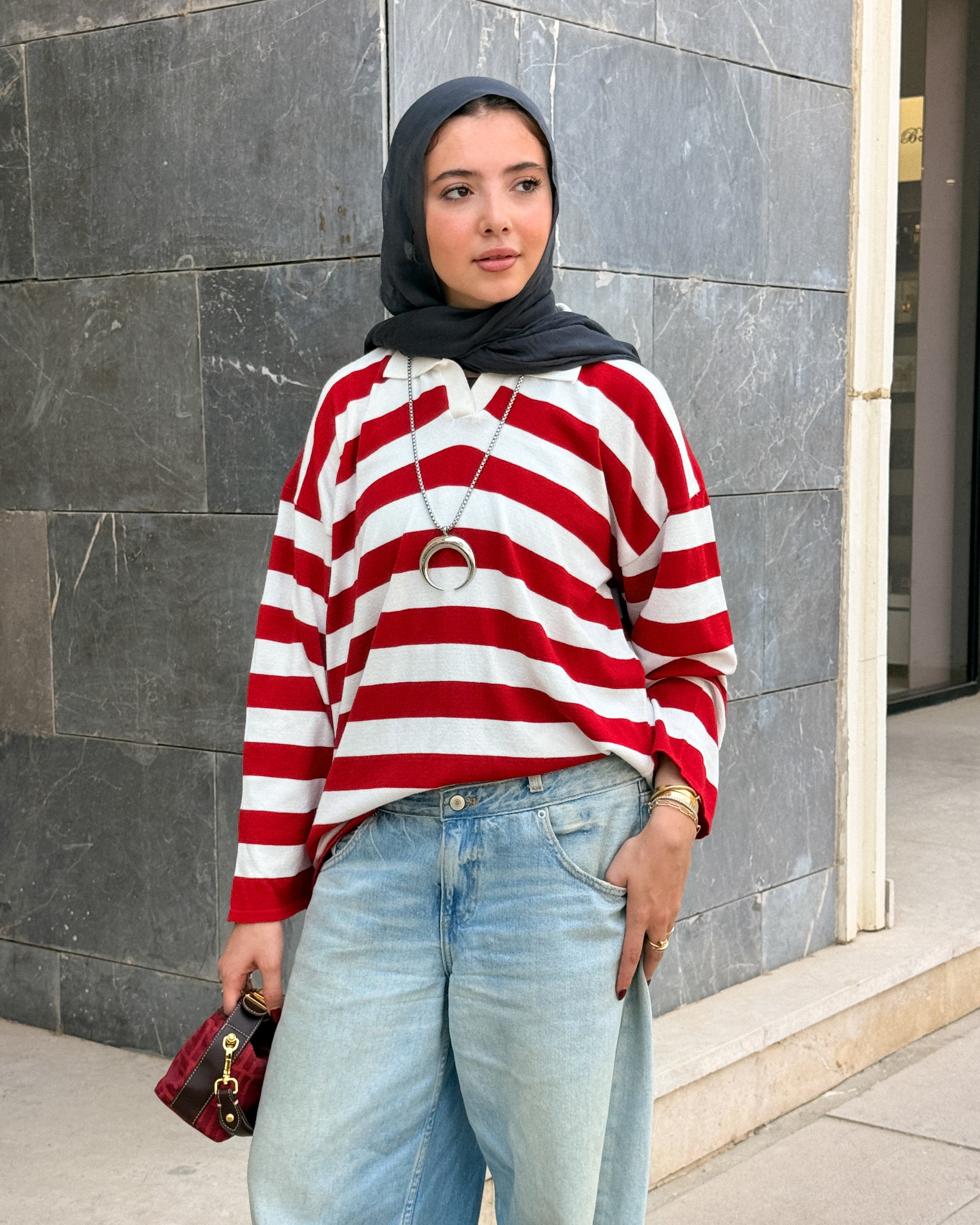 Mia Polo Stripe Shirt