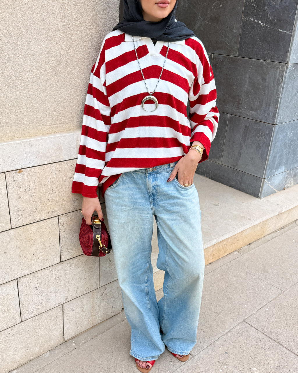 Mia Polo Stripe Shirt