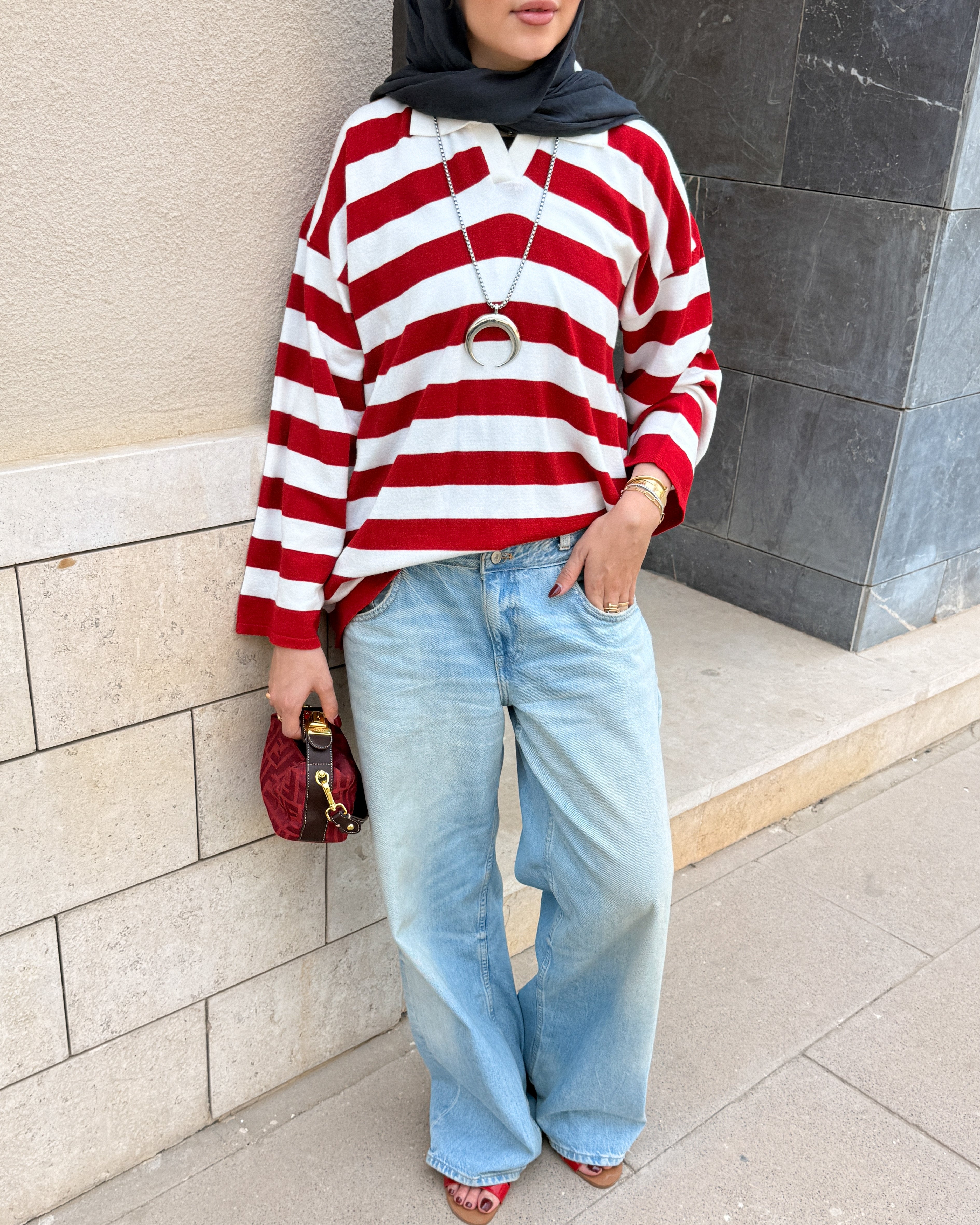 Mia Polo Stripe Shirt
