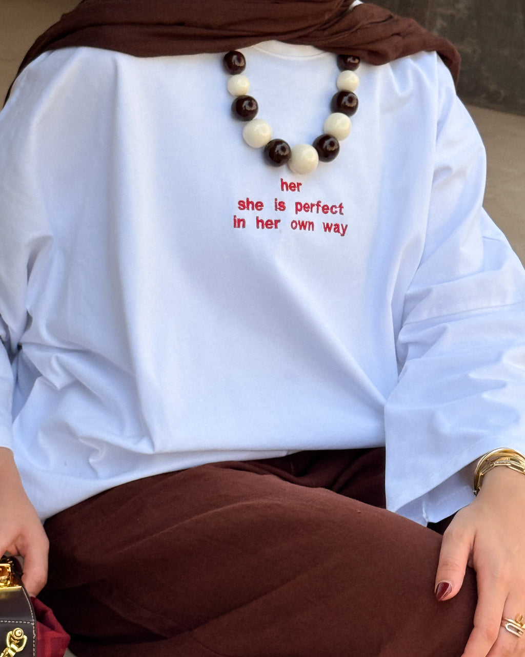 her in quote tee