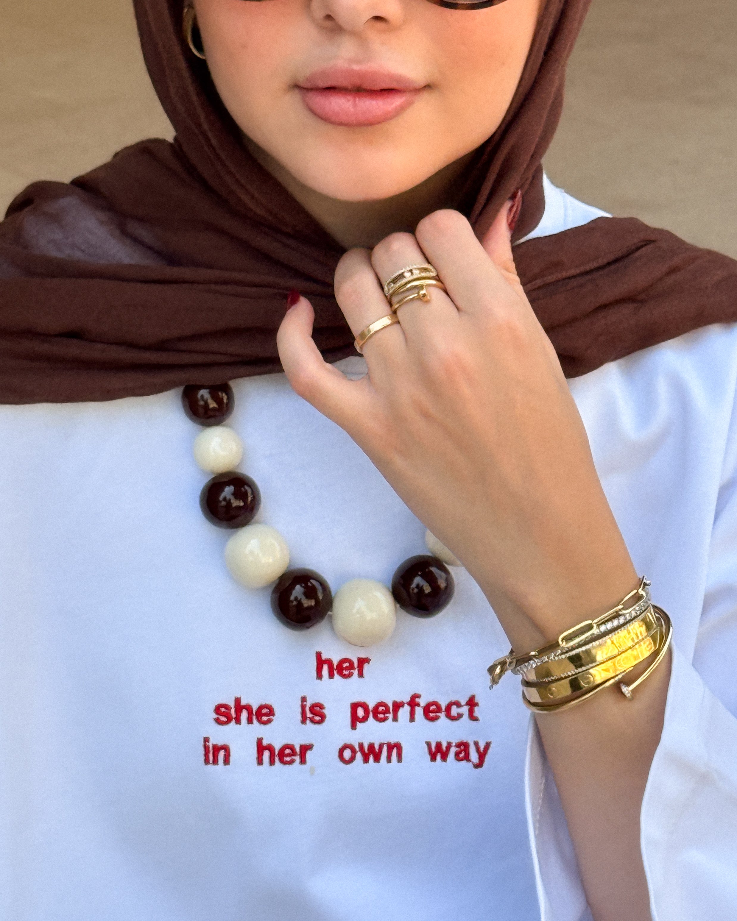her in quote tee