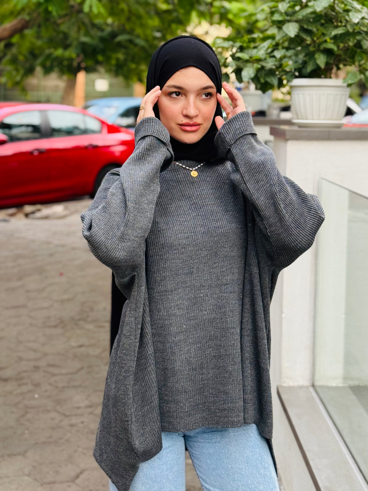 Grey Crewneck Pullover