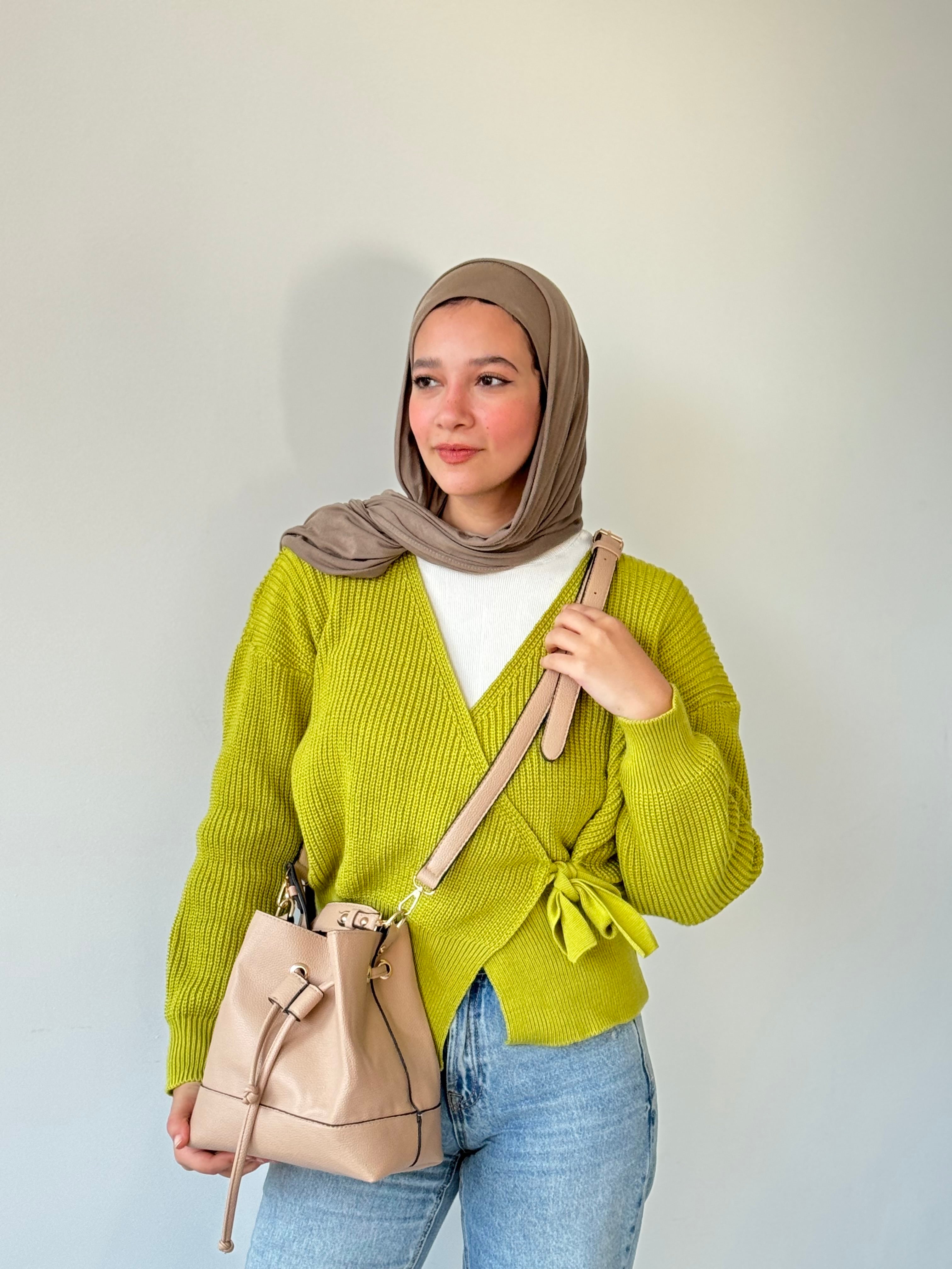 Drawstring Bucket Bag