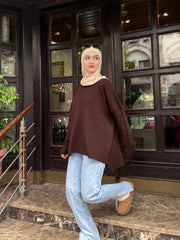 Brown Crewneck Pullover