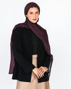 Elite Modal Scarf  - Smoked Grape