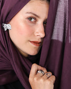 Elite Modal Scarf  - Smoked Grape