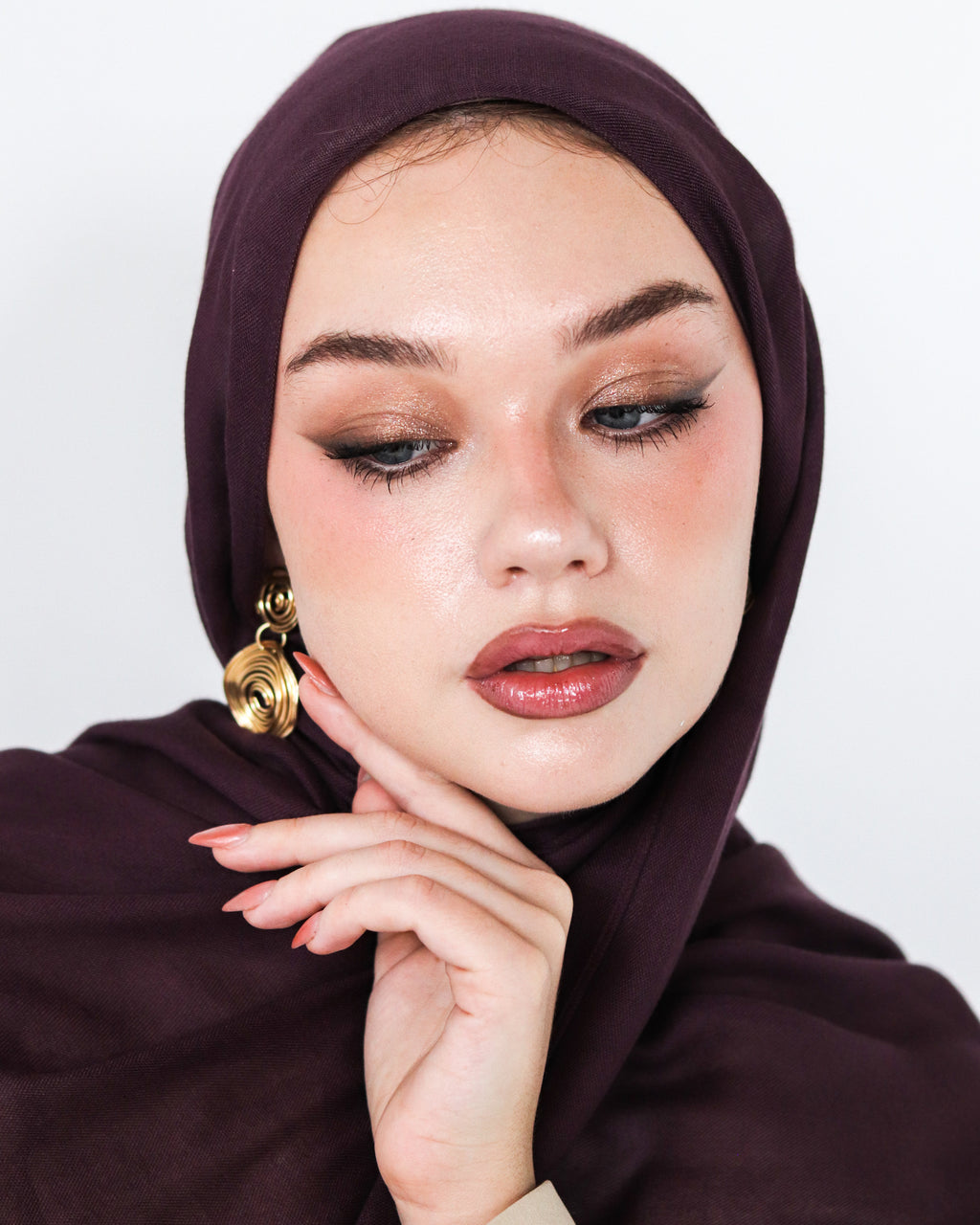 Elite Modal Scarf  - Smoked Grape