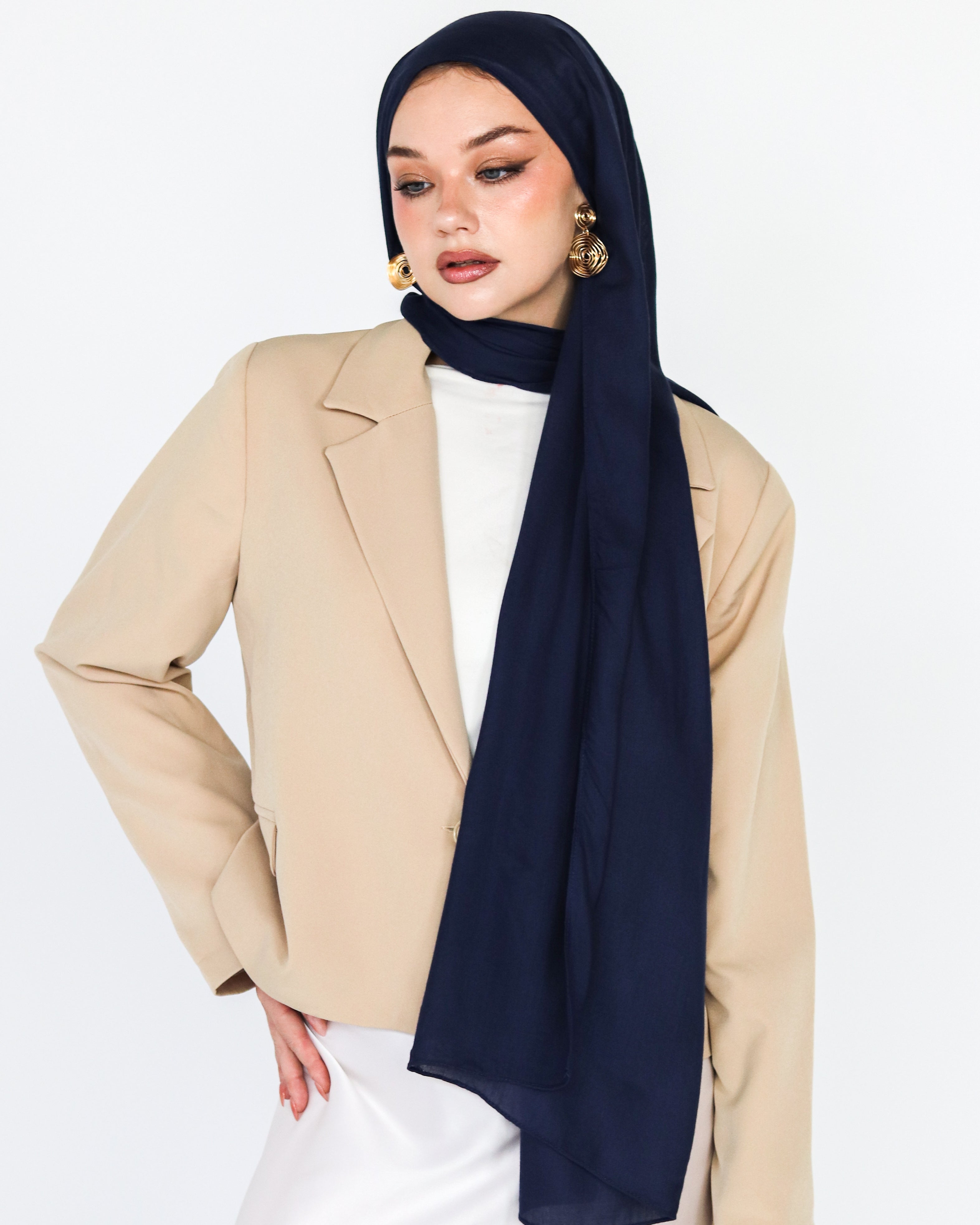 Elite Modal Scarf  - Inky Blue