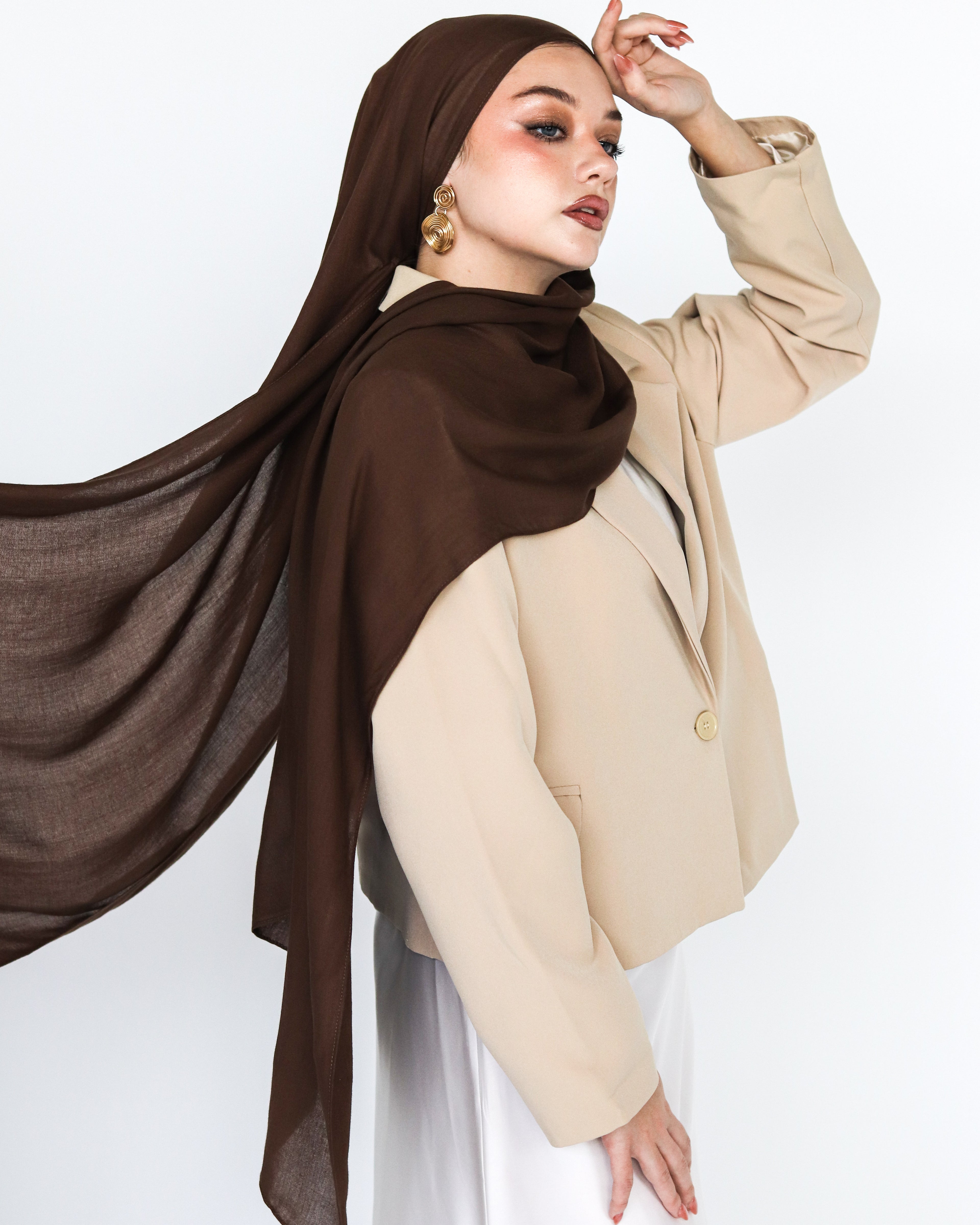 Elite Modal Scarf  - Espresso