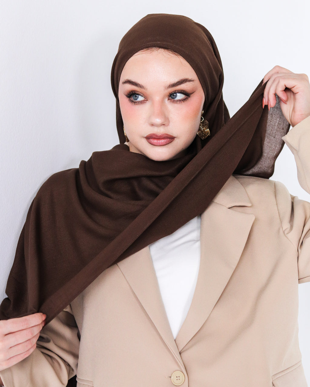 Elite Modal Scarf  - Espresso