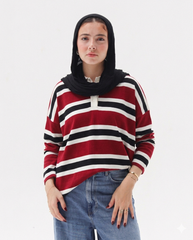 Classic Stripe Polo Pullover
