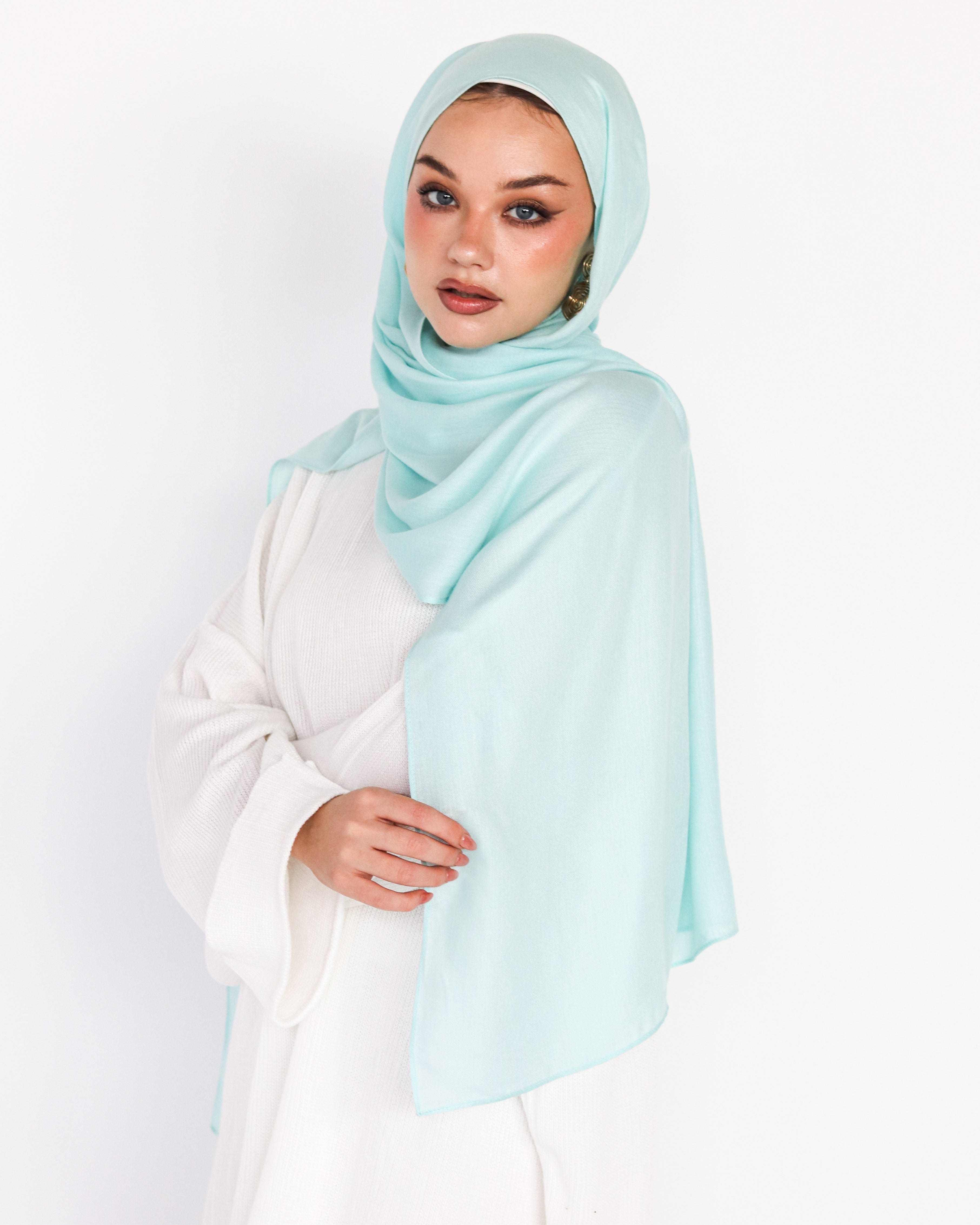 Elite Modal Scarf - Pale Turquoise
