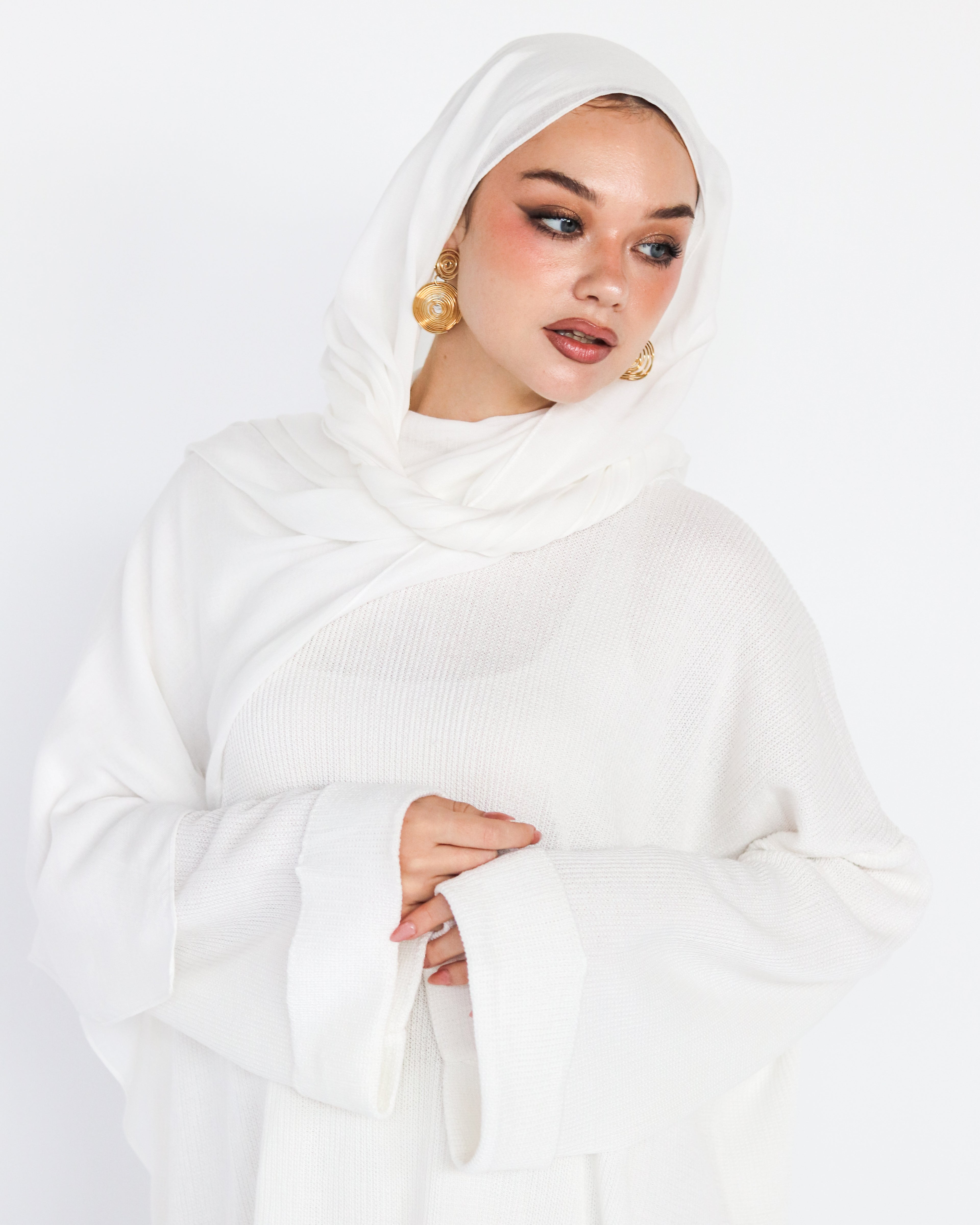 Elite Modal Scarf - White