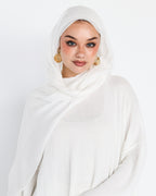 Elite Modal Scarf - White