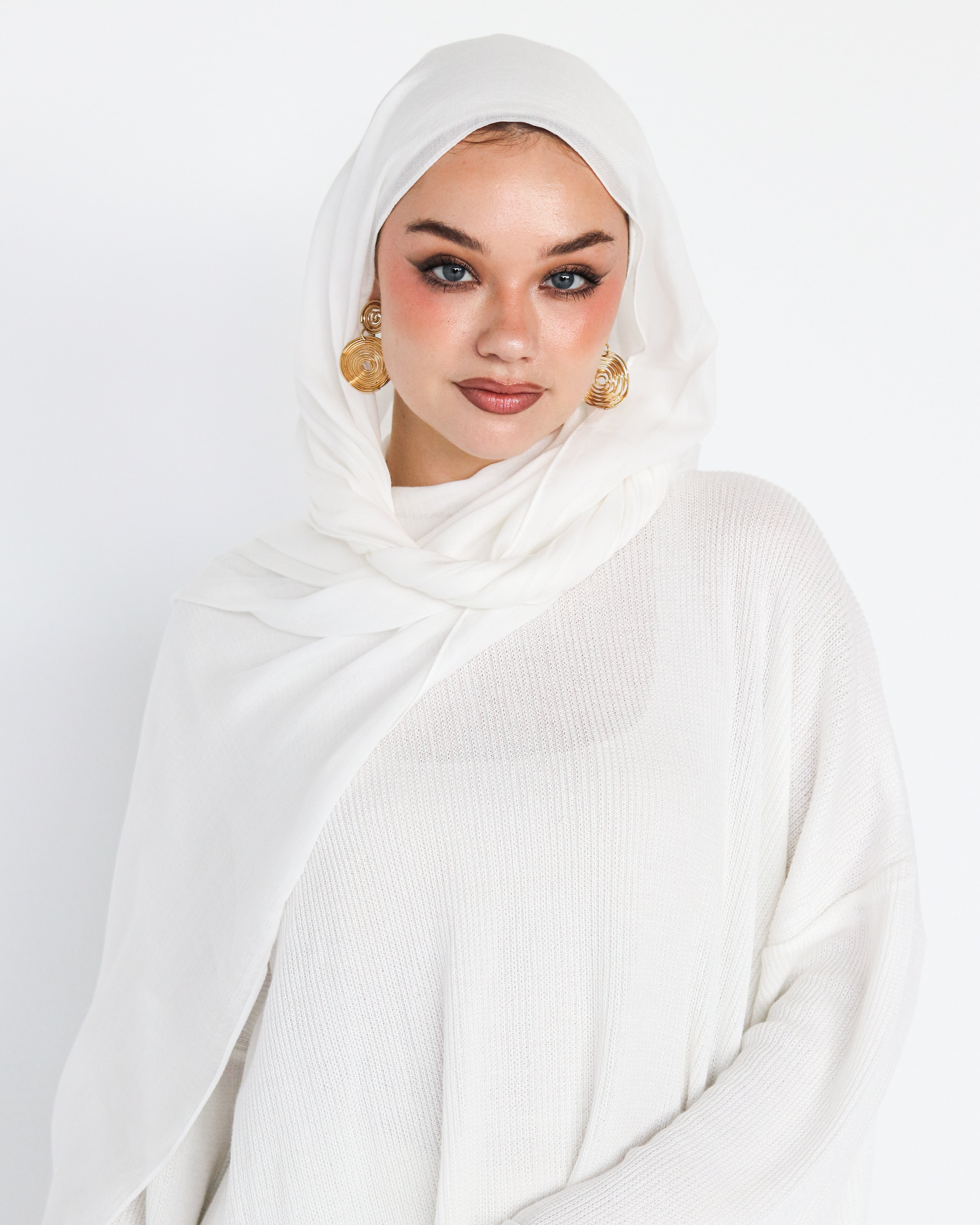 Elite Modal Scarf - White