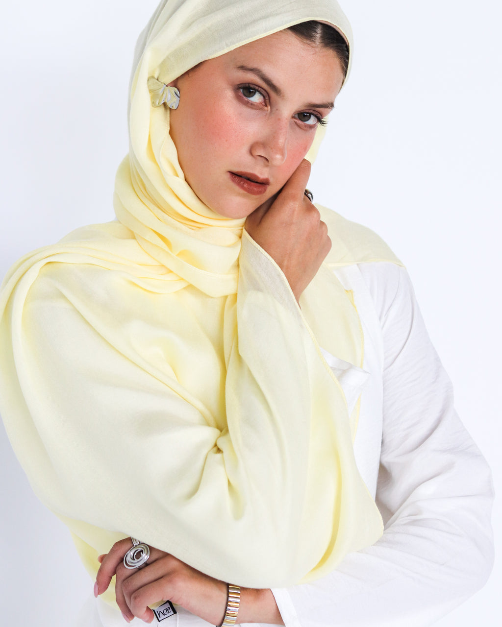 Elite Modal Scarf - Powder Yellow
