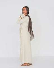 Ivory Wrap Dress