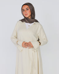Ivory Wrap Dress